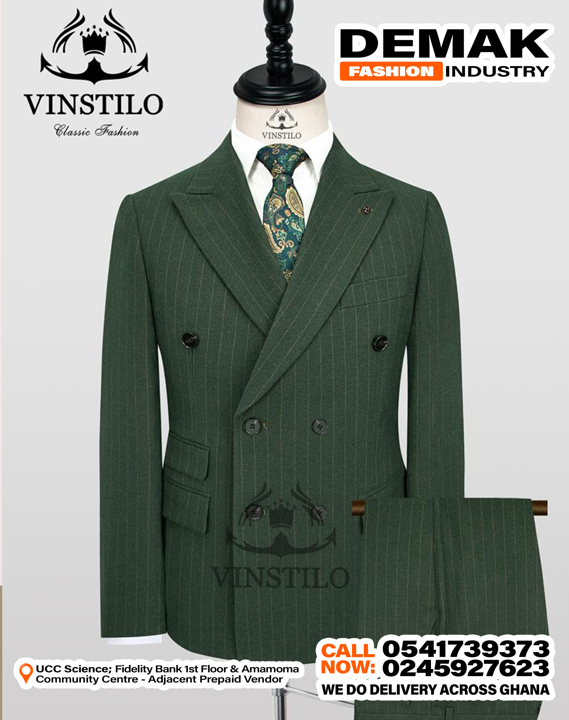 Double-Breasted Suit (Green)