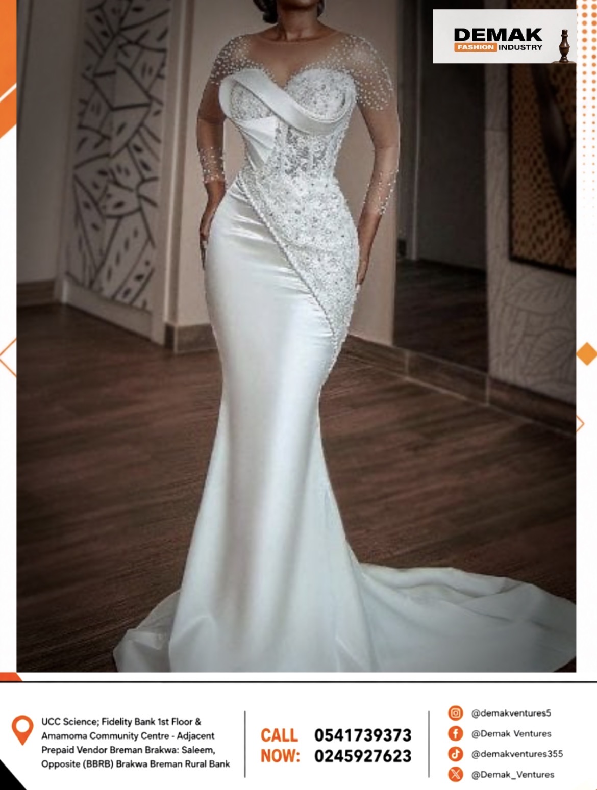 Trumpet Wedding gown