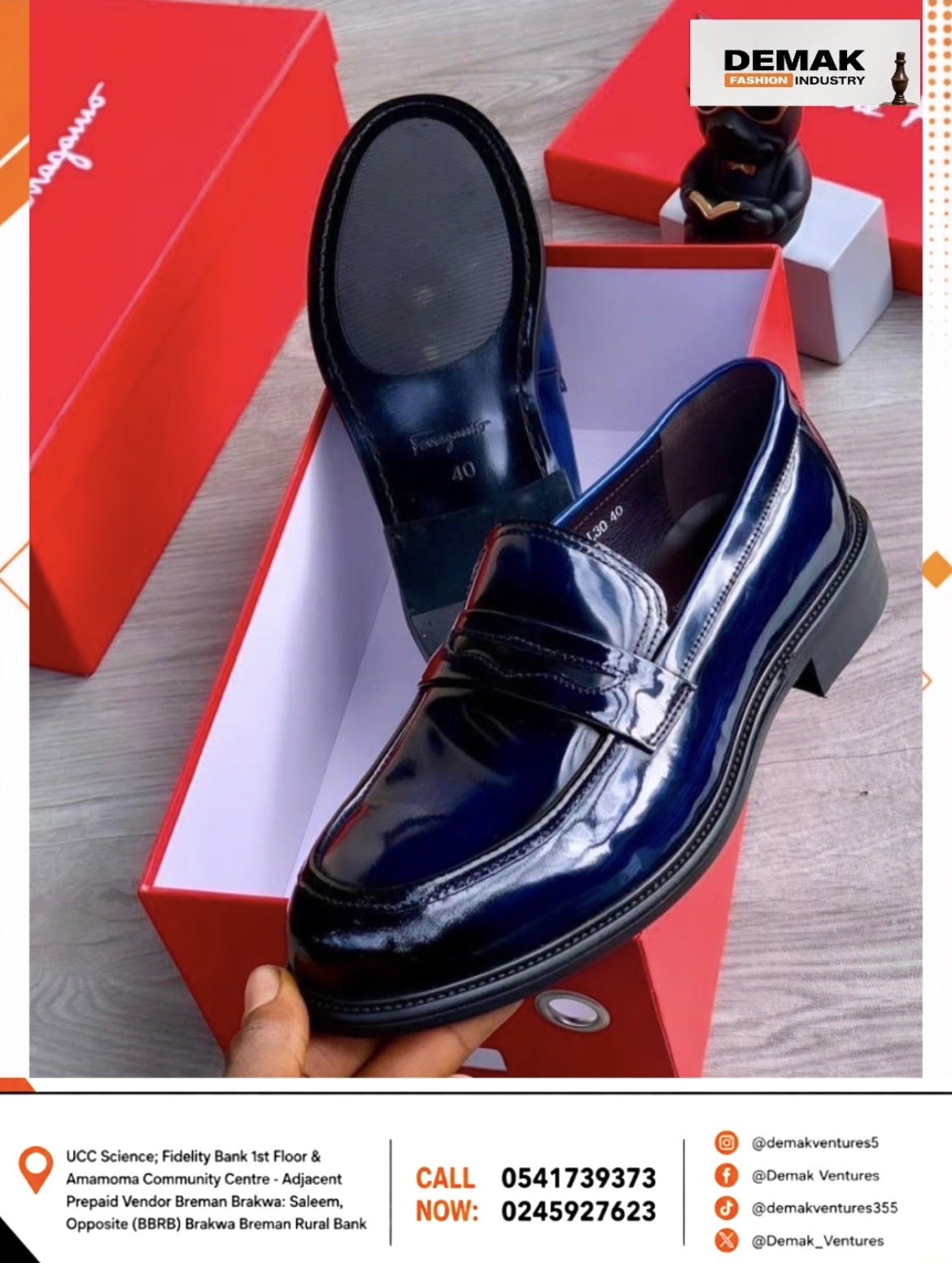 Men’s black premium loafers